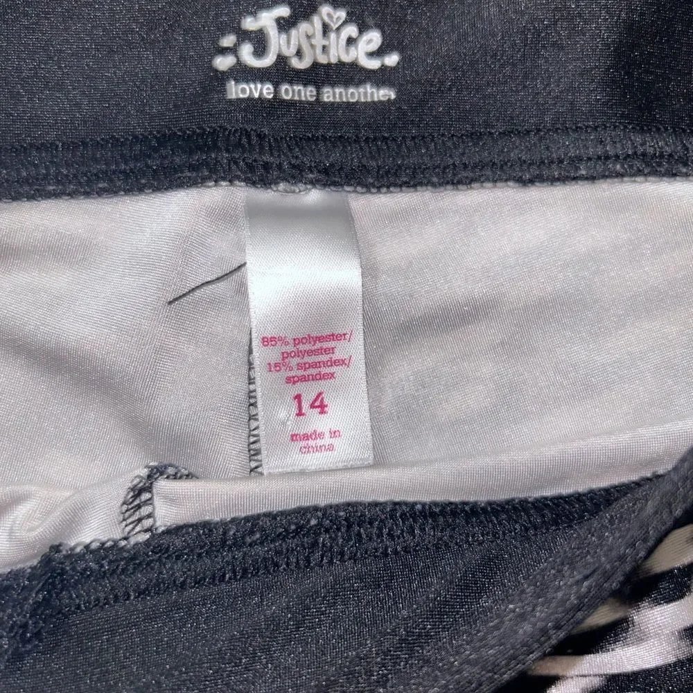 Justice athletic capris size 14